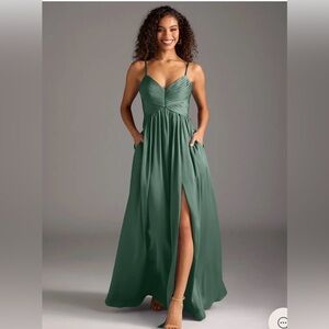 Azazie Eucalyptus Gown